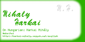 mihaly harkai business card